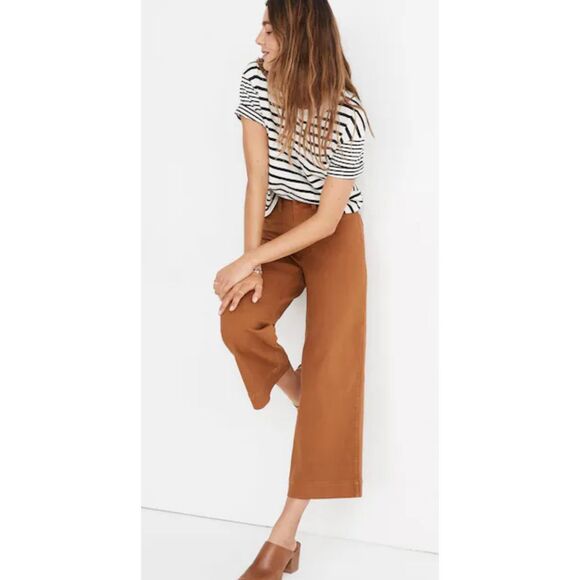 NWOT Madewell Emmett Wide-Leg Crop Pants, Sz 25, $90 B34 - Picture 2 of 10